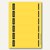 Rückenschilder für PC-Beschriftung, schmal/kurz, gelb, 150 Stück, 1686-20-15