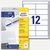 Avery Zweckform Universal-Etiketten, 97 x 42.3 mm, Rand, weiß, 360 St., 4781