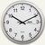 Hama Wanduhr 'CWA100', (Ø)30 cm, Quarzuhr, Kunststoff/Glas, silber, 00186411