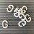 officio Zeichen für Rillentafel - Buchstabe 'G', H 30 mm, weiß, 4 Stück, charG
