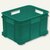Aufbewahrungsbox, 54 Liter, 52 x 43 x 28 cm, Recycling-Kunststoff, grün