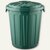 Maxi-Abfalltone mit Deckel, 23 Liter, (H)420 x D 360 mm, Recyclingkunststoff, gr