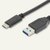 USB 3.1 Anschlusskabel mit USB-C - USB-A Stecker:Produktabbildung 1