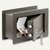 Wandtresor Point-Safe PW 2 S, 4.5 Liter, Schlüselschloss, 22 x 34 x 14 cm, Stahl