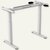 Schreibtischgestell, elektrisch höhenverstellbar 71.5-121.5 cm, Metall, weiß