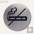 Edelstahl-Piktogramm Rauchen verboten:Produktabbildung 1
