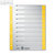 LEITZ Trennblätter DIN A4, Kraftkarton 230 g/m², gelb, 100 Blatt, 1652-00-15