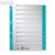 LEITZ Trennblätter DIN A4, Kraftkarton 230 g/m², hellblau, 100 Blatt, 1652-00-30