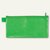 Reißverschlusstasche DIN lang 235 x 125 mm wasserabw. 260my EVA/PVC frei grün 10St.:Produktabbildung 1