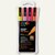 Pigmentmarker PC-3ML GLITTER, Rundspitze 0.9 - 1.3 mm, 4er Box / warme Farben