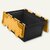 Euroboxen 27 Liter, 60x40x30 cm, hochschlagfest, Klappdeckel, PP, schwarz/gelb