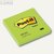 Post-it Notes Haftnotizen, neongrün, 76 x 76 mm, Block á 100 Blatt, 654NGR