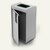Wertstoffsammler DURASORT® 55L 420 x 830 x 330 mm Restmüll:Produktabbildung 2