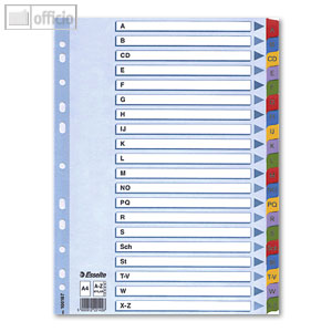 Mylar Karton Buchstaben-Register A - Z