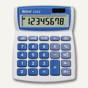 Ibico Tischrechner 208X, Solar- und Batteriebetrieb, IB410062 Ibico Tischrechner 208X, Solar- und Batteriebetrieb, IB410062