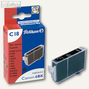 Tintenpatrone C18 für Canon BCI-6BK