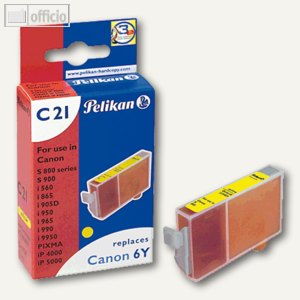 Tintenpatrone C21 für Canon BCI-6Y