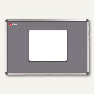 Nobo Textiltafeln "Elipse", 90 x 60 cm, grau, 1900911