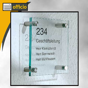 Bst Bst Turschild Into G1 Glas 150 X 150 Mm Into G1 Buroartikel Bei Officio De