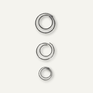 Design Büroklammer Circular rund