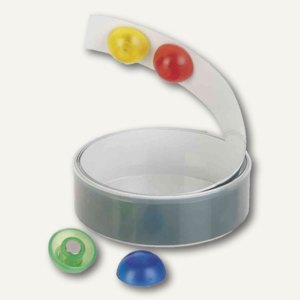 Magnetband, inkl. 4 Magnete, selbstklebend, 35 x 125 cm, transparent sortiert, 4
