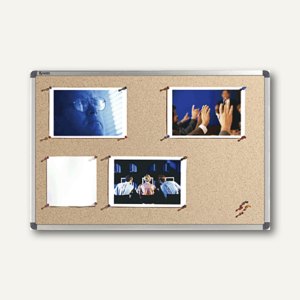 Nobo Korktafel "Elipse", 90 x 60 cm, Naturkork/Aluminium, korkbraun, 1900919