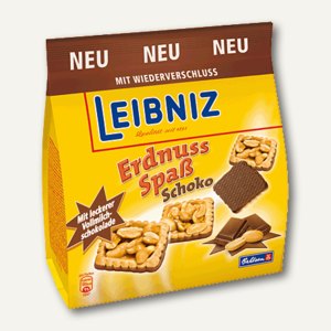Leibniz Erdnuss Spaß Schoko, 65 g/Pack, 1230, - Büroartikel bei officio.de