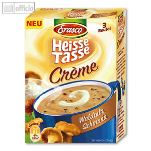 Erasco Heisse Tasse Waldpilz Schmand Creme Suppe