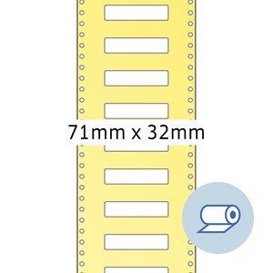 Rollenetiketten - 71 x 32 mm