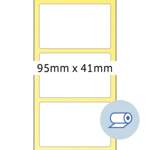 Rollenetiketten - 95 x 41 mm