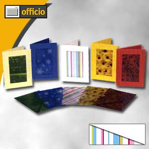 Folia Passepartoutkarten mit Motiv Streifen