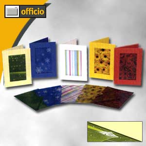 Folia Passepartoutkarten mit Motiv Regentropfen