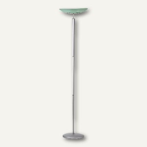 unilux Halogenstehleuchte Cristalia, 5.060 Lumen, metallgrau, Stahl, 100340573