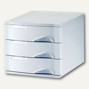 Schubladenmodule 3 Schübe grau
