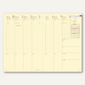 MINISTER PRESTIGE Kalender-Einlage -16 x 24 cm - 1 Woche / 2 Seiten *** 2023 ***