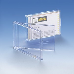 Visitenkartenbox für 15-20 Visitenkarten, transparent, 50 Stück, 966181 Visitenkartenbox für 15-20 Visitenkarten, transparent, 50 Stück, 966181