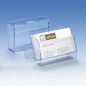 Visitenkartenbox bis 100 Visitenkarten, transparent, 300 Stück, 96619-2 Visitenkartenbox bis 100 Visitenkarten, transparent, 300 Stück, 96619-2