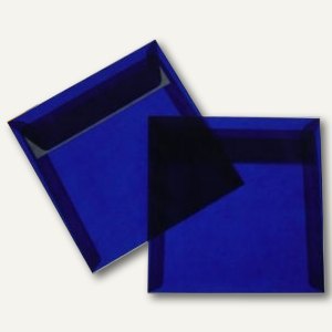 Briefumschlag, 125 x 125mm, haftkl., 100g/m², transparent-blau, 100 St.