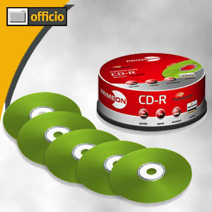 Primeon CD-Rohlinge Lightscribe grün V1.02 - 25 Stück auf Spindel - 01-100-033