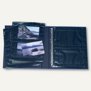 Herma Fotophan-Sichthüllen 10x15cm, 4x quer, schwarz, 40 Hüllen, 7786
