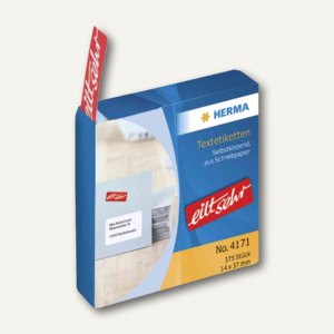 Textetiketten eilt sehr