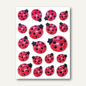 Herma Schmucketiketten MAGIC, Marienkäfer, geprägt, 10 x 1 Bl., 6054