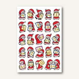 Herma Schmucketiketten DECOR, Adventskalender Nikolaus, Goldpräg., 10x2Bl., 3891