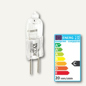 Halogen Stiftsockellampe mit UV-Schutz