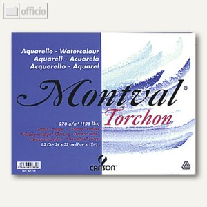Montval Aquarellpapier-Block fein
