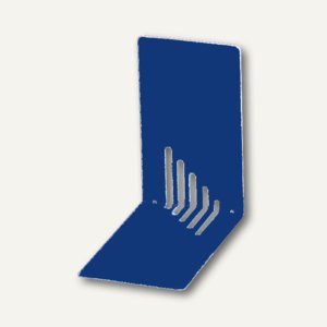 MAUL Buchstützen, Metall, schmal, 14 x 8,5 x 14 cm, blau, 3 Paar, 3501037