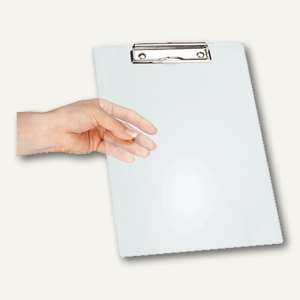 Schreibplatte Acryl m. Bügelklemme