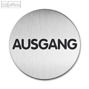 Durable Edelstahl-Piktogramm Ausgang