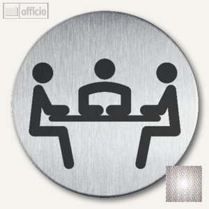 Edelstahl-Piktogramm Meeting