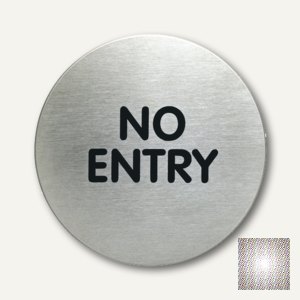 Edelstahl-Piktogramm No Entry